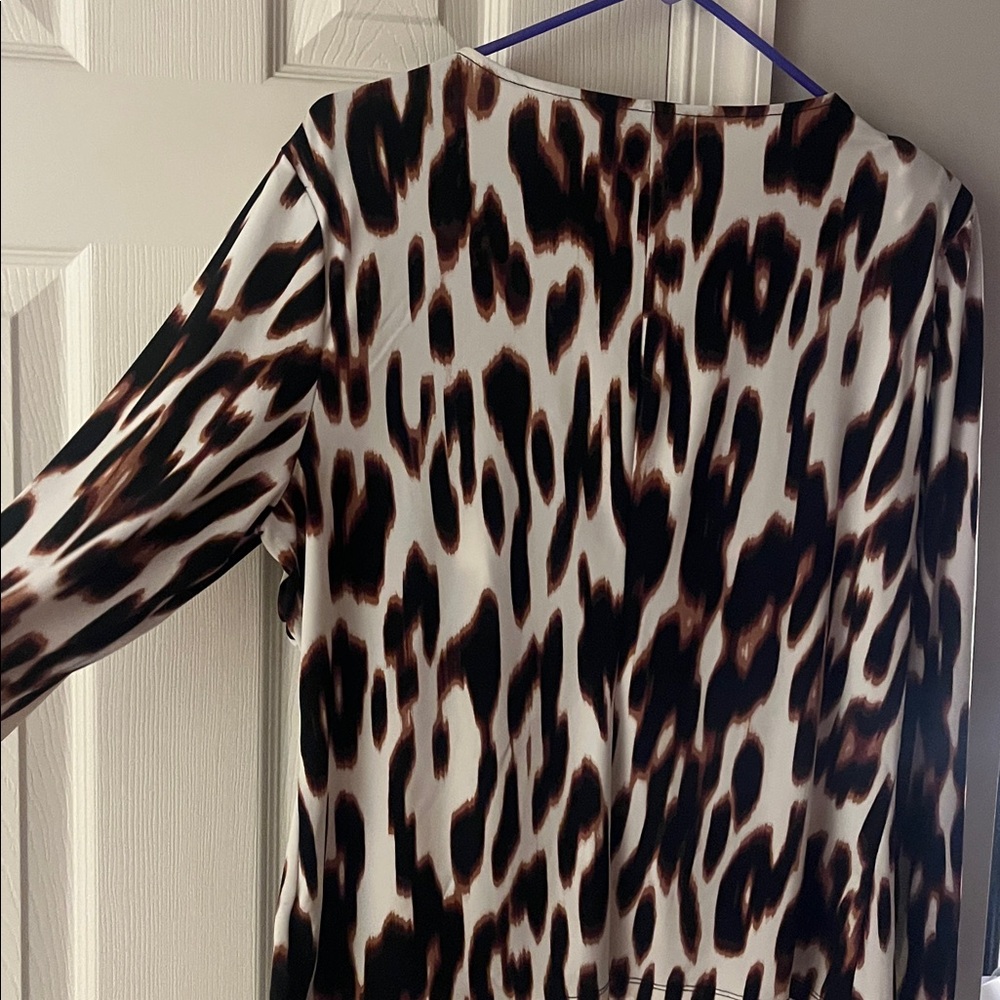 Bold Elements Black And Brown Patterned Blouse - image 4